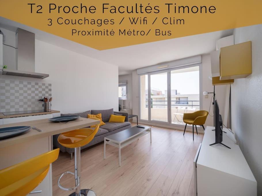 Appartement Tout Equipe Climatise Terrasse Hopital De La Timone Marseille Ngoại thất bức ảnh